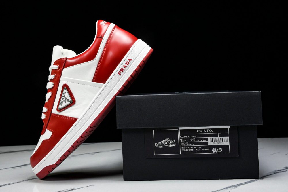 Prada Downtown Sneaker 'White Red' - Image 37