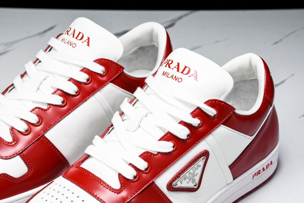 Prada Downtown Sneaker 'White Red' - Image 38
