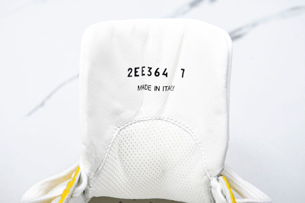 Prada Downtown Sneaker 'White Yellow' - Image 9