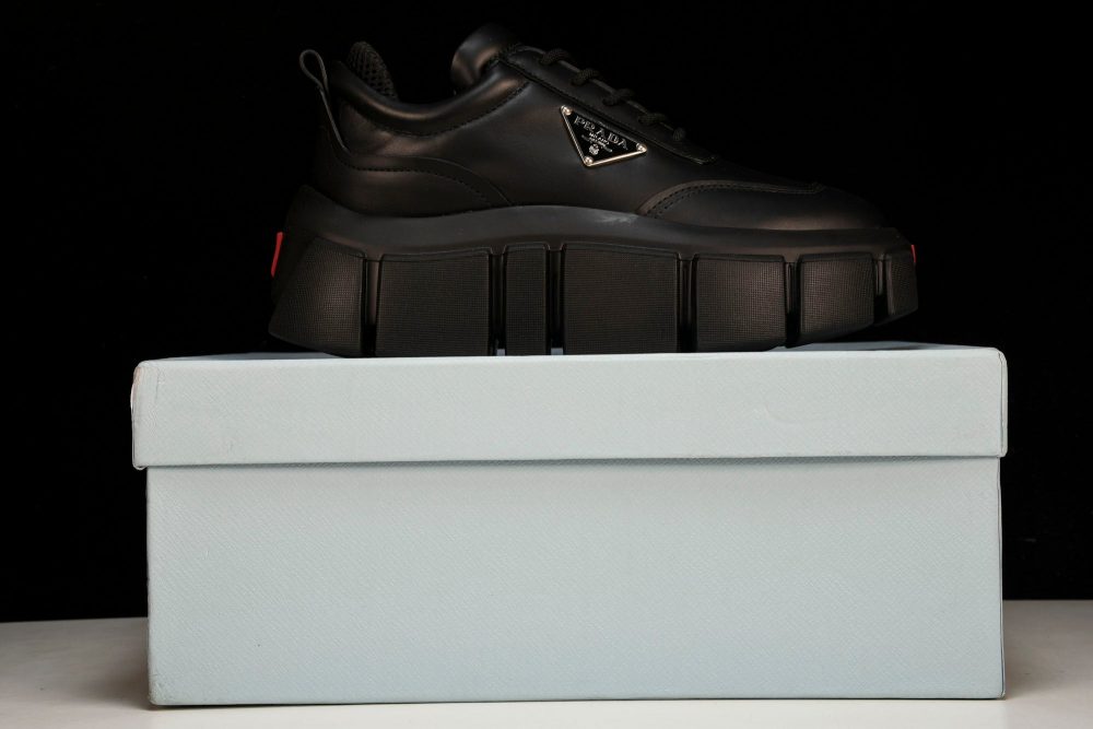 Prada Platform Chunky Sneaker 'Black' - Image 18