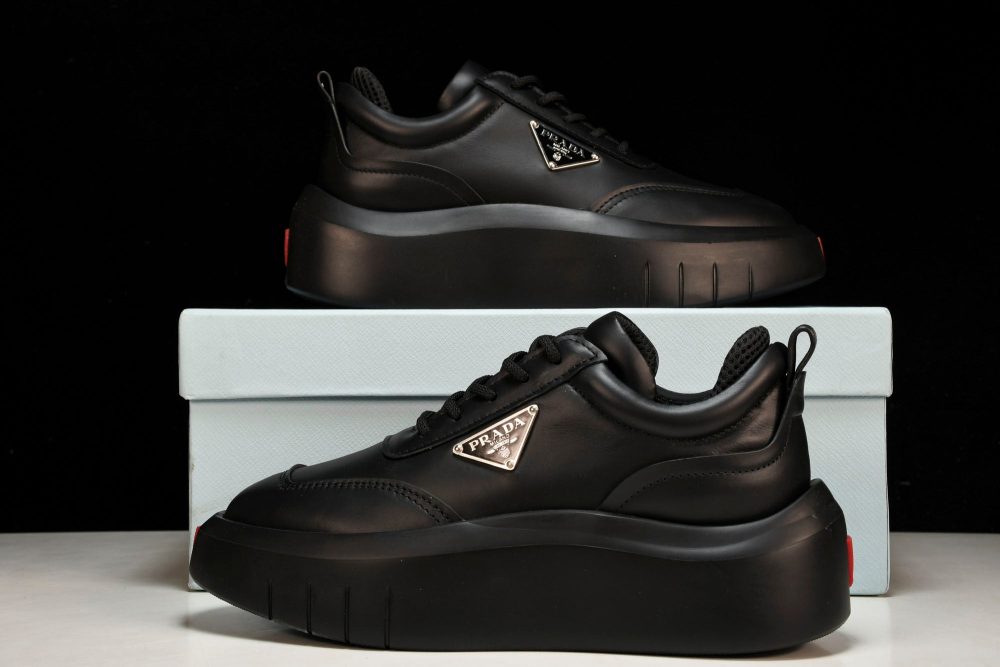 Prada Platform Sneaker 'Black' - Image 21