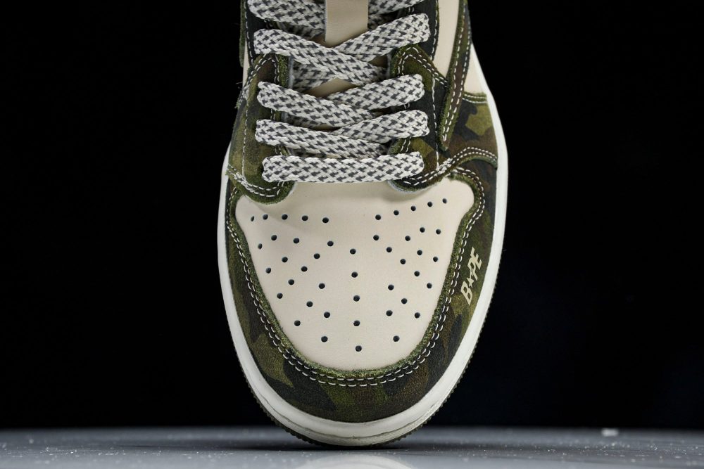 Travis Scott AJ1 Low x BAPE 'Camo' (Custom) - Image 7