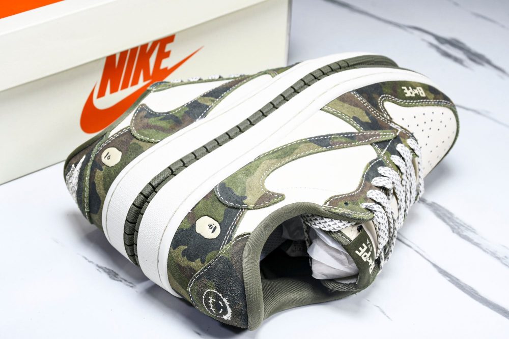Travis Scott AJ1 Low x BAPE 'Camo' (Custom) - Image 17