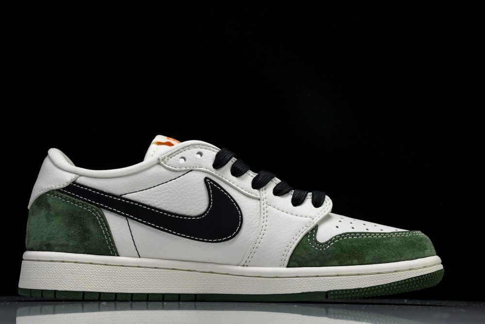 Travis Scott AJ1 Low x BAPE 'Green Black' (Custom) - Image 3
