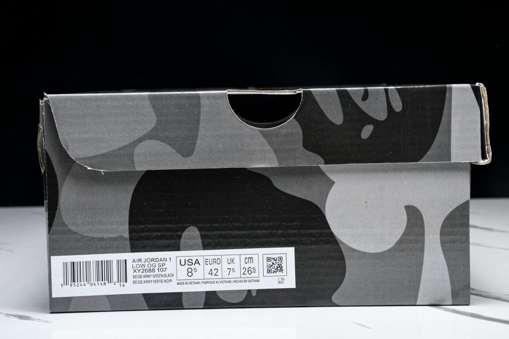 Travis Scott AJ1 Low x BAPE 'Green Black' (Custom) - Image 22