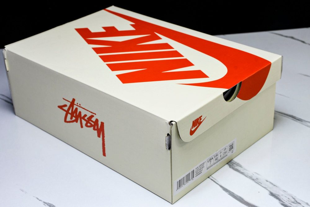 Travis Scott AJ1 Low x Stussy 'Black White Grey' (Custom) - Image 28