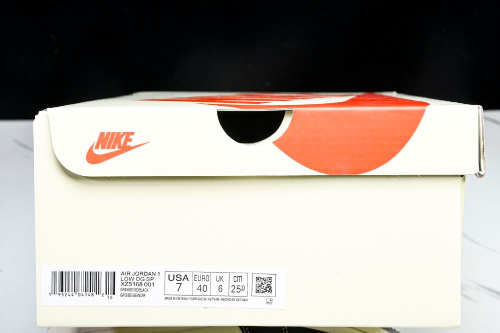 Travis Scott AJ1 Low x Stussy 'Black White Grey' (Custom) - Image 26
