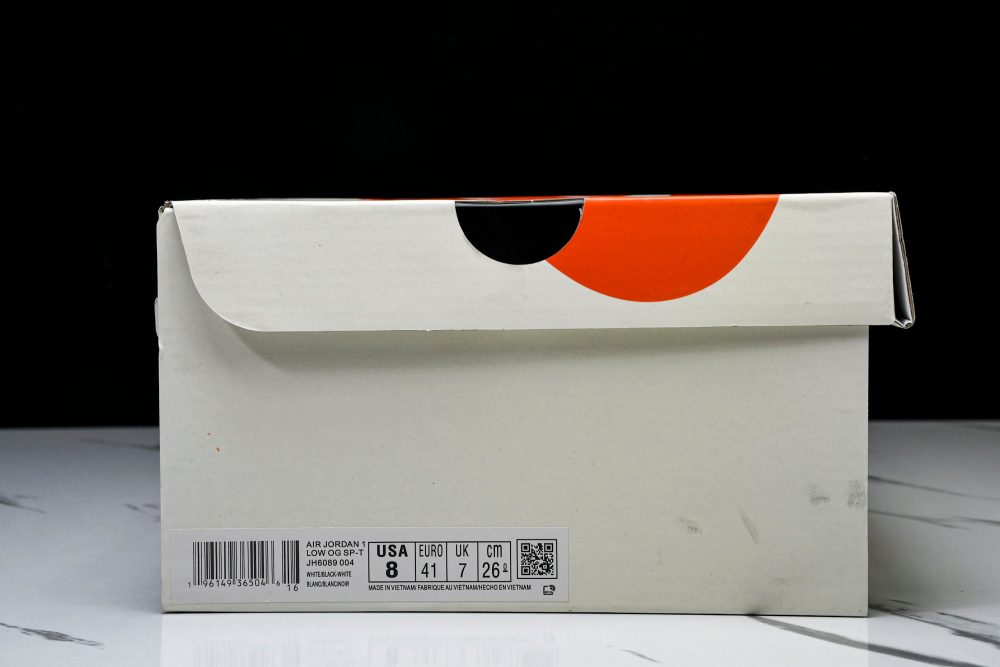 Travis Scott AJ1 Low x Stussy 'Black White Gum' (Custom) - Image 27