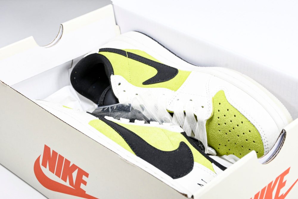Travis Scott AJ1 Low x Stussy 'Bright Cactus' (Custom) - Image 20