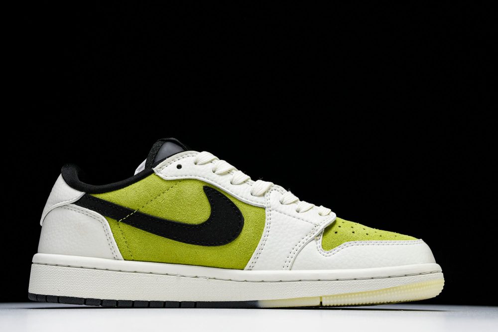 Travis Scott AJ1 Low x Stussy 'Bright Cactus' (Custom) - Image 3