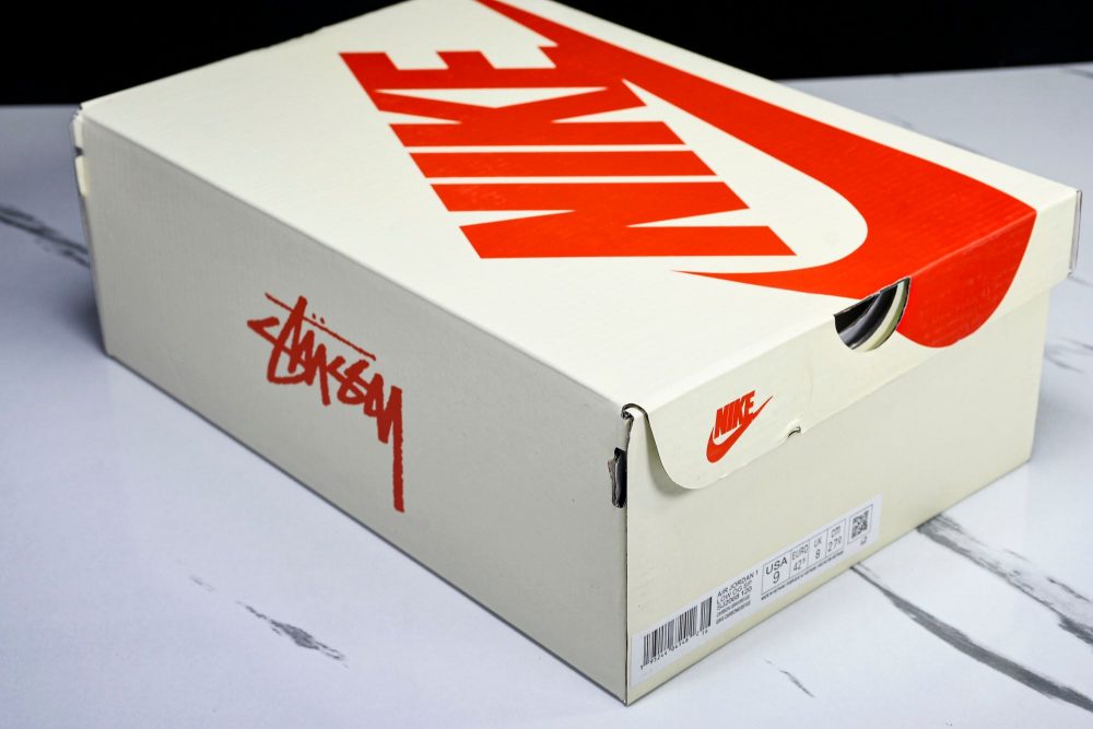 Travis Scott AJ1 Low x Stussy 'Grey' (Custom) - Image 20