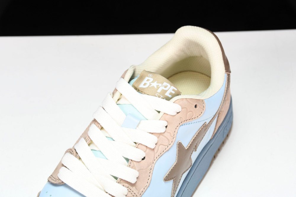 A Bathing Ape Bape Court Sta ‘Beige Blue’ - Image 10