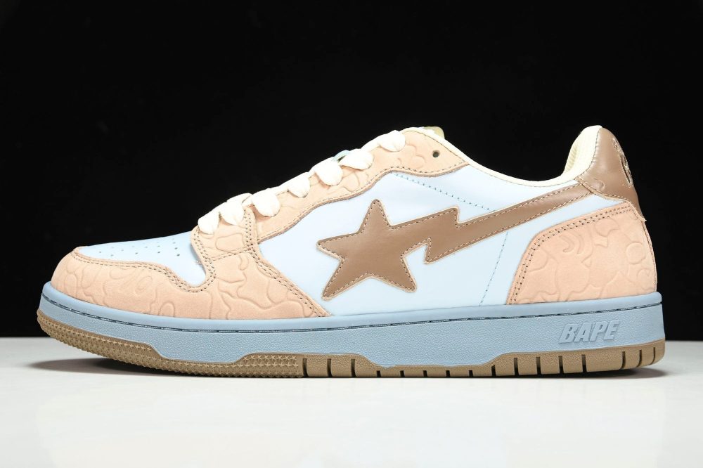 A Bathing Ape Bape Court Sta ‘Beige Blue’