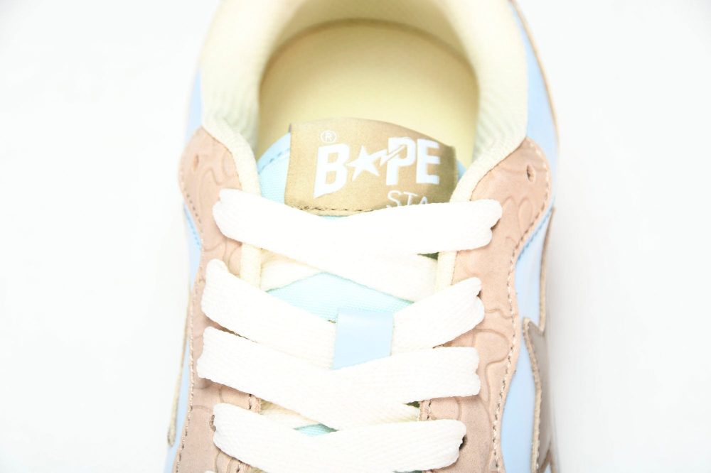 A Bathing Ape Bape Court Sta ‘Beige Blue’ - Image 11