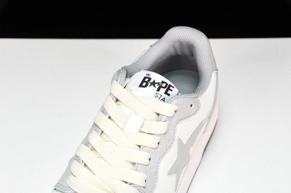 A Bathing Ape Bape Court Sta ‘Light Grey Cream’ - Image 10