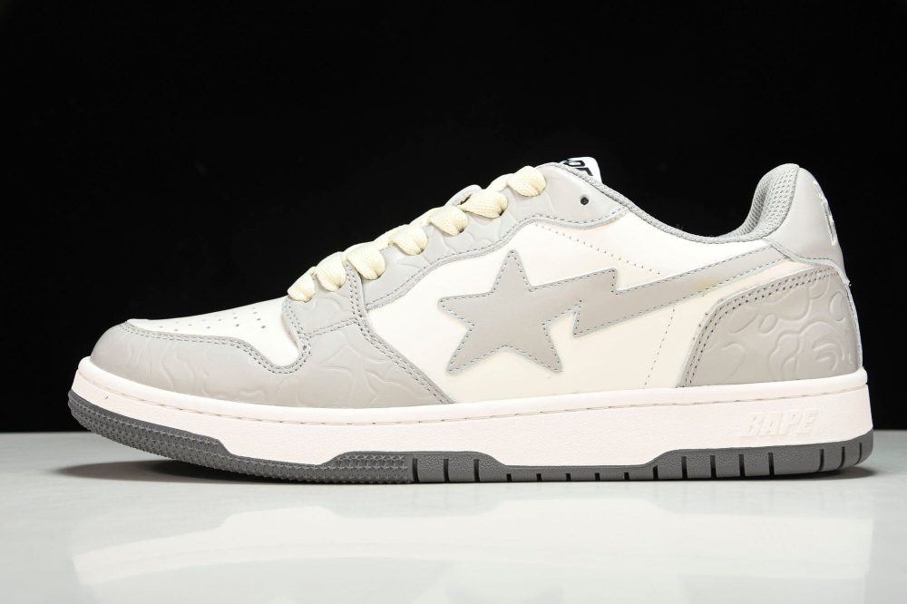 A Bathing Ape Bape Court Sta ‘Light Grey Cream’