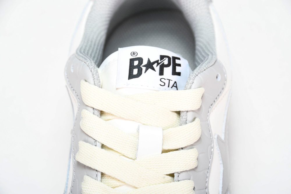 A Bathing Ape Bape Court Sta ‘Light Grey Cream’ - Image 11