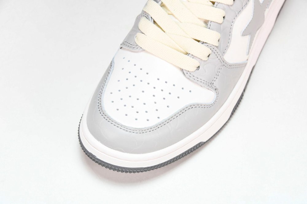 A Bathing Ape Bape Court Sta ‘Light Grey Cream’ - Image 9