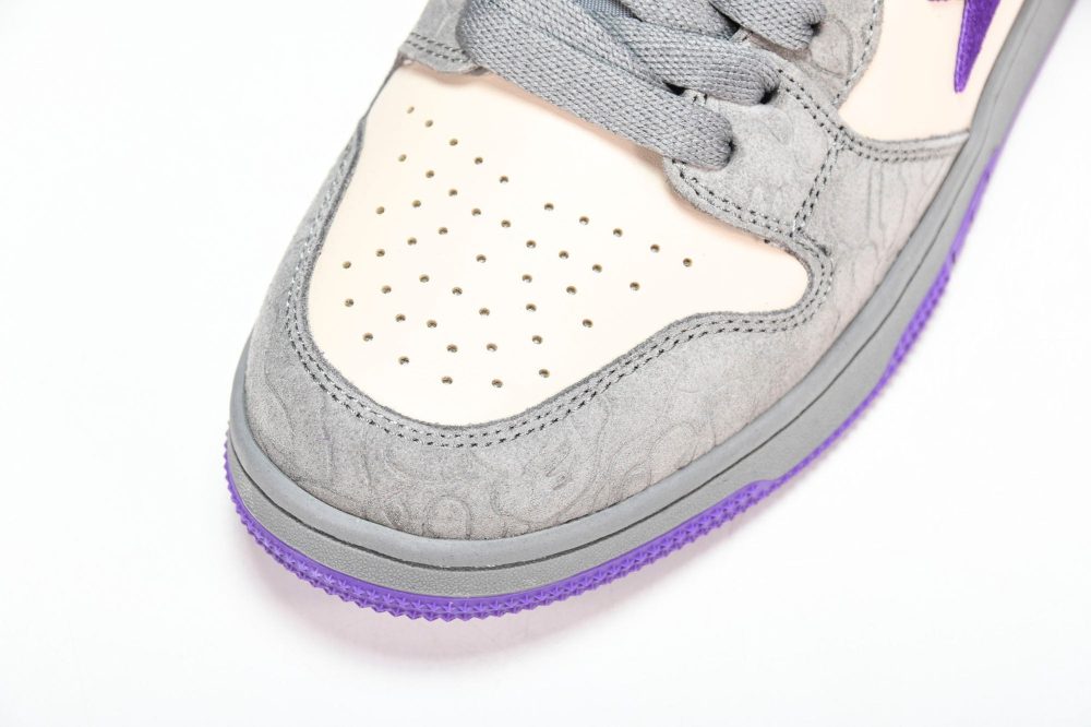 A Bathing Ape Bape Court Sta ‘Mist Grey Royal Purple’ - Image 9