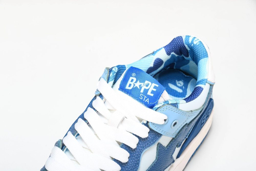 A Bathing Ape Bape SK8 Sta 'ABC Camo - Blue' - Image 10