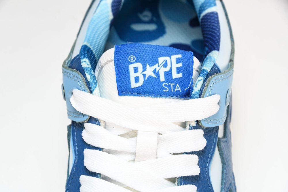 A Bathing Ape Bape SK8 Sta 'ABC Camo - Blue' - Image 11