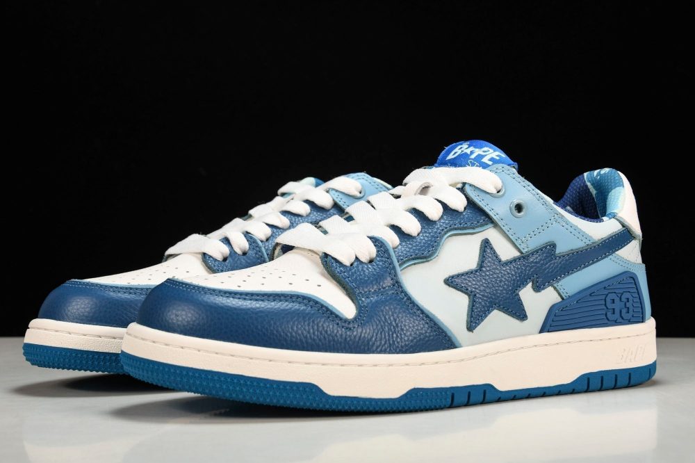 A Bathing Ape Bape SK8 Sta 'ABC Camo - Blue' - Image 2