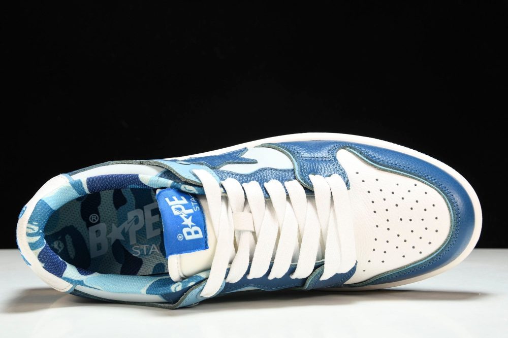 A Bathing Ape Bape SK8 Sta 'ABC Camo - Blue' - Image 4