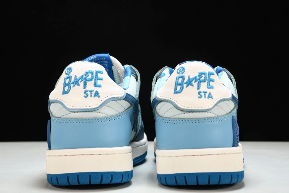 A Bathing Ape Bape SK8 Sta 'ABC Camo - Blue' - Image 7