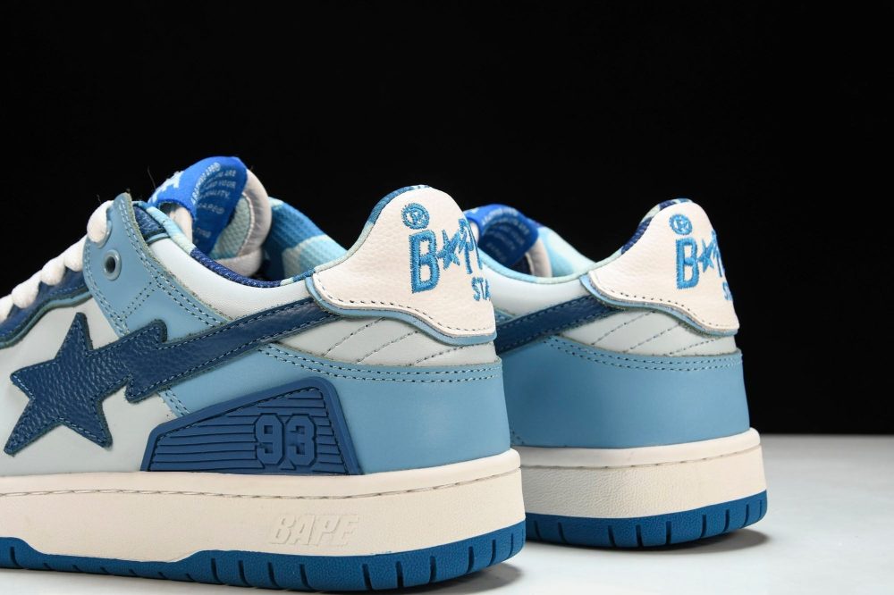 A Bathing Ape Bape SK8 Sta 'ABC Camo - Blue' - Image 8