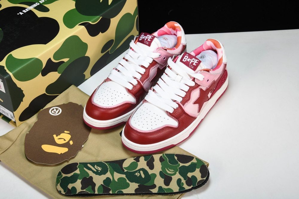 A Bathing Ape Bape SK8 Sta ‘ABC Camo Pink’ - Image 17