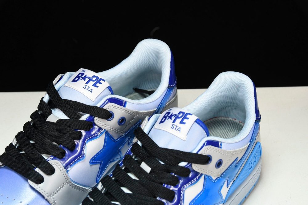 A Bathing Ape Bape SK8 Sta ‘Blue White’ - Image 16