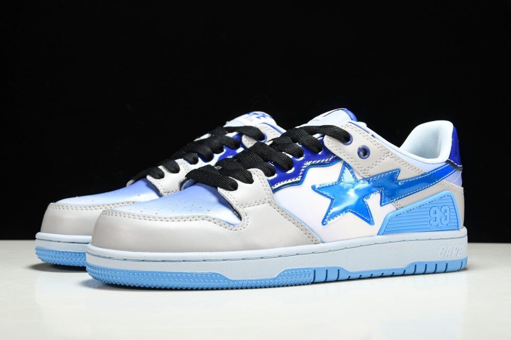 A Bathing Ape Bape SK8 Sta ‘Blue White’ - Image 2