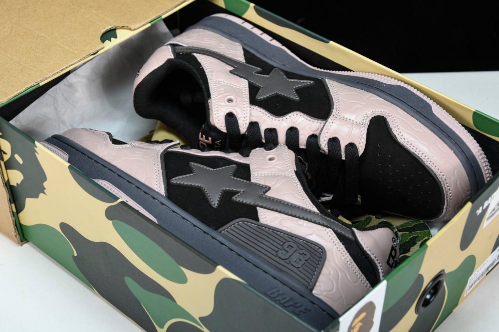 A Bathing Ape Bape SK8 Sta ‘Dirty Pink Black’ - Image 15