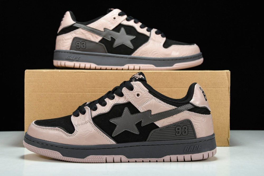 A Bathing Ape Bape SK8 Sta ‘Dirty Pink Black’ - Image 16