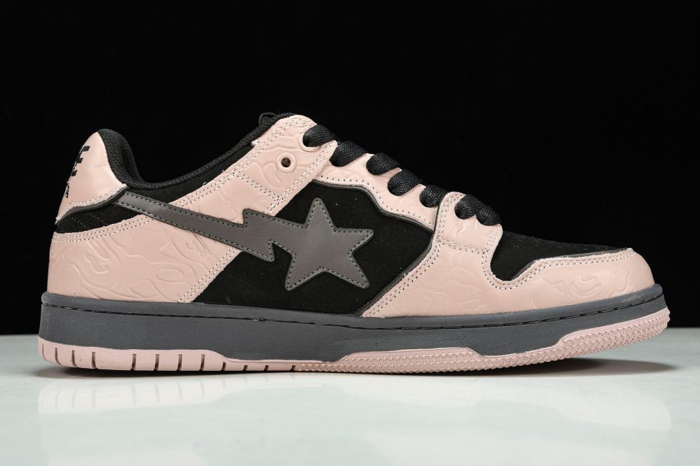 A Bathing Ape Bape SK8 Sta ‘Dirty Pink Black’ - Image 3