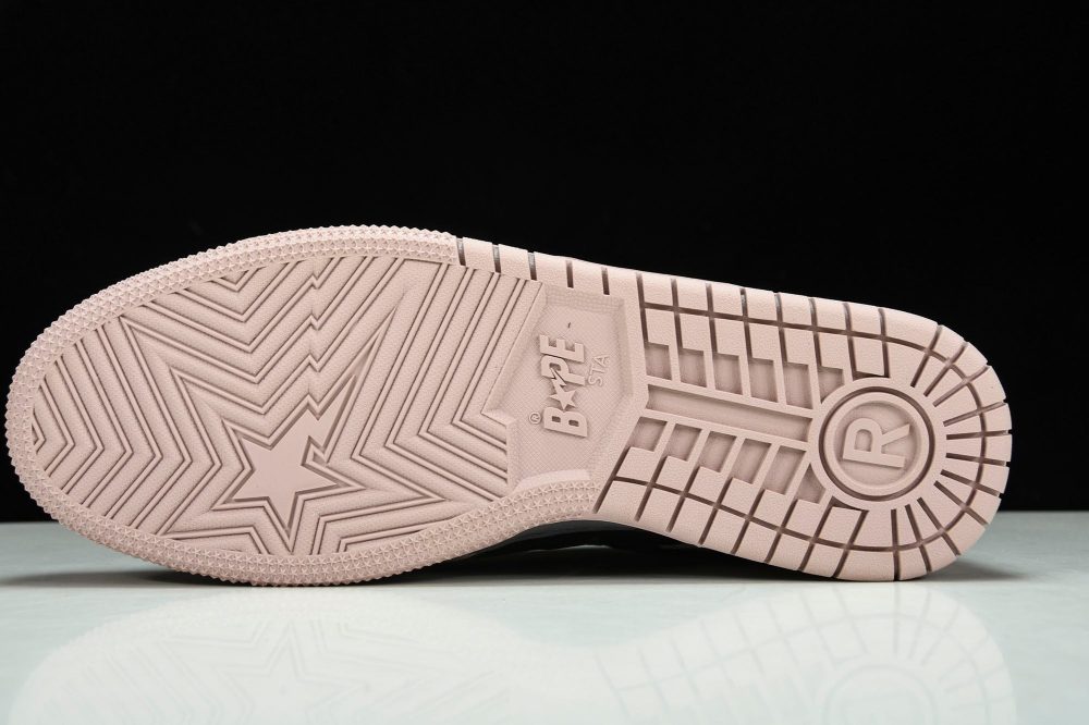 A Bathing Ape Bape SK8 Sta ‘Dirty Pink Black’ - Image 5