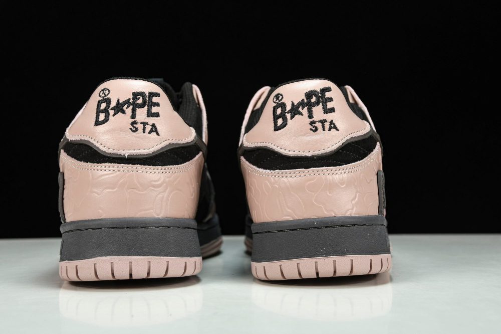 A Bathing Ape Bape SK8 Sta ‘Dirty Pink Black’ - Image 7