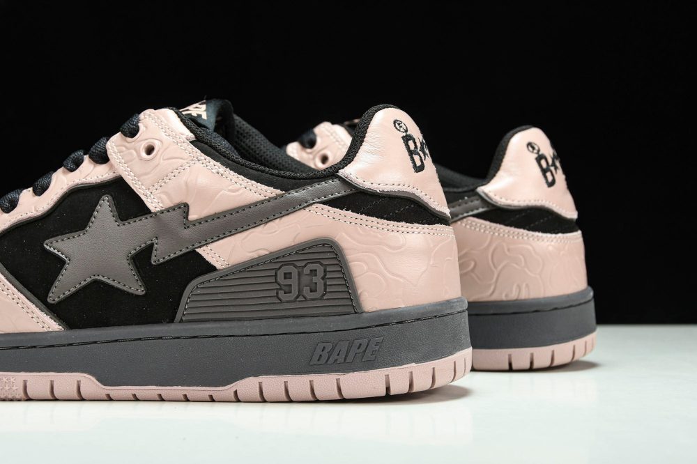A Bathing Ape Bape SK8 Sta ‘Dirty Pink Black’ - Image 8