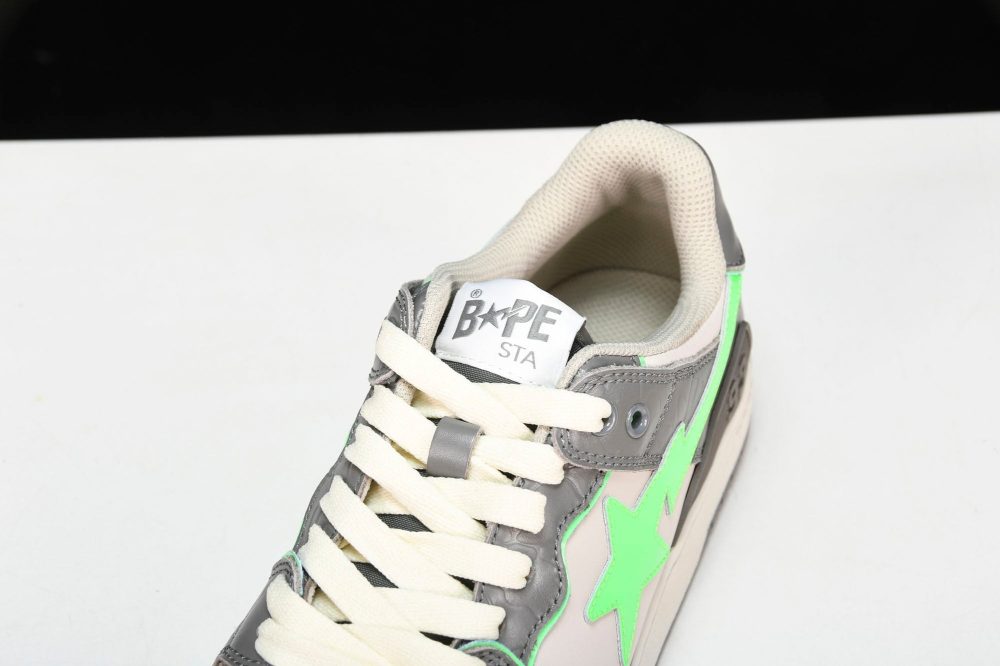 A Bathing Ape Bape SK8 Sta ‘Grey Green’ - Image 10