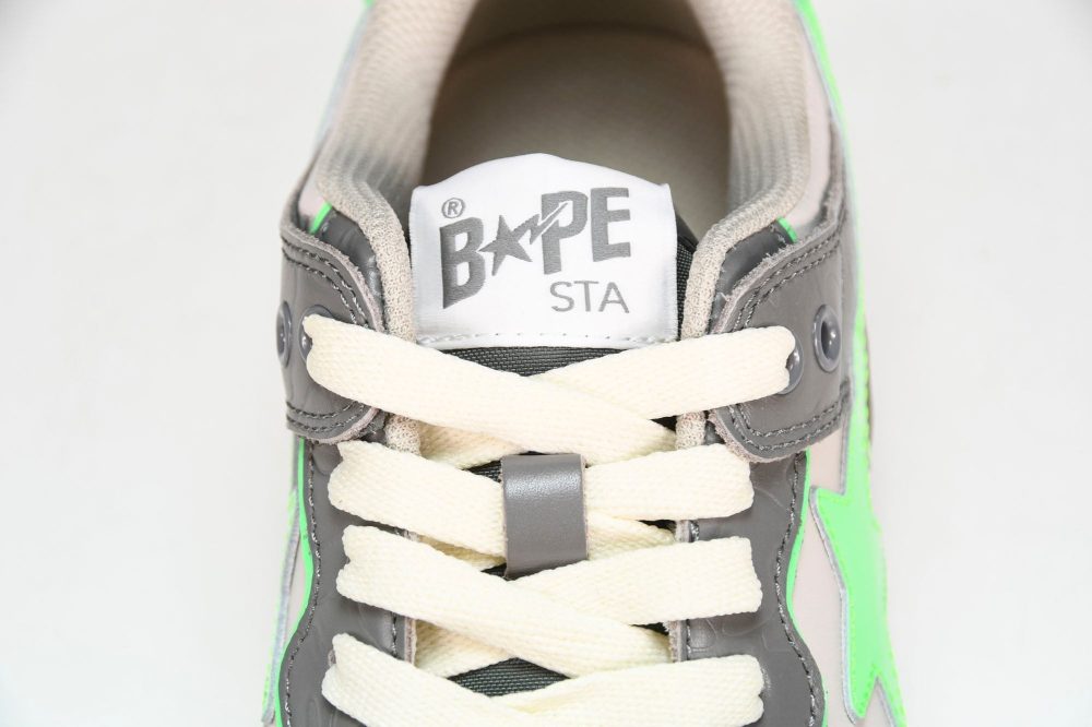 A Bathing Ape Bape SK8 Sta ‘Grey Green’ - Image 11