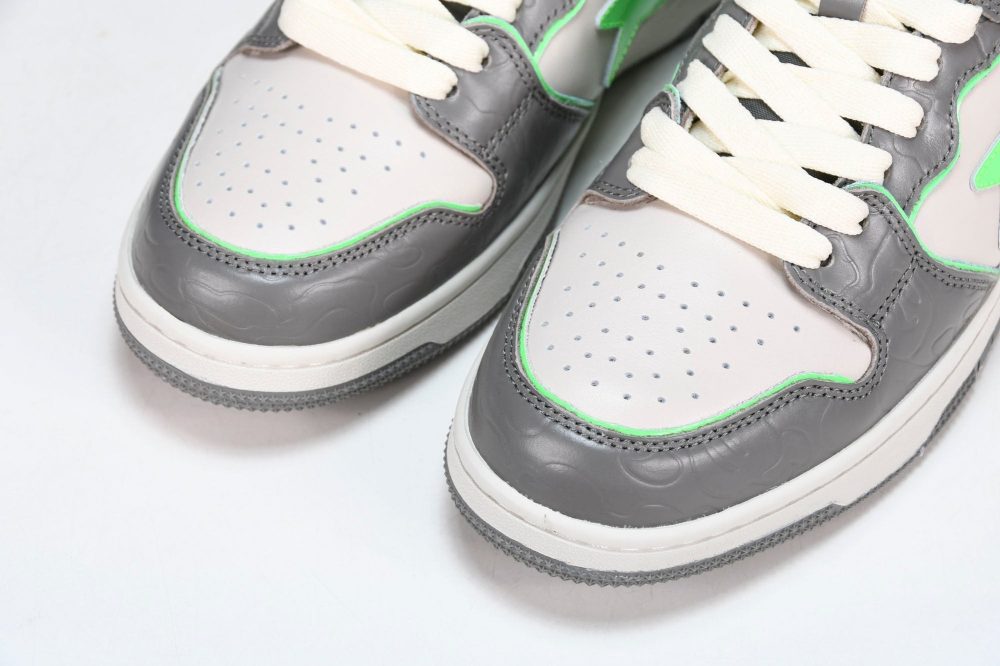 A Bathing Ape Bape SK8 Sta ‘Grey Green’ - Image 12