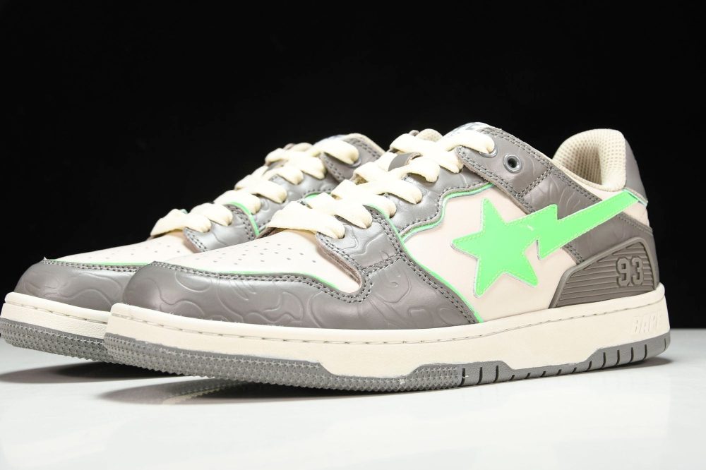 A Bathing Ape Bape SK8 Sta ‘Grey Green’ - Image 2