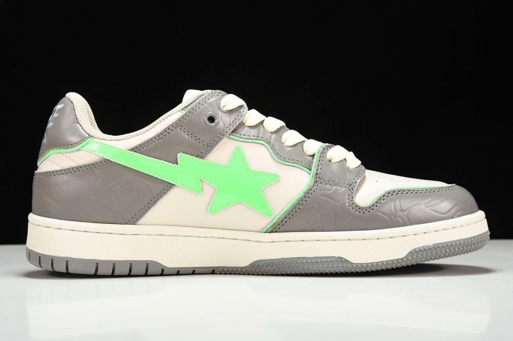 A Bathing Ape Bape SK8 Sta ‘Grey Green’ - Image 3