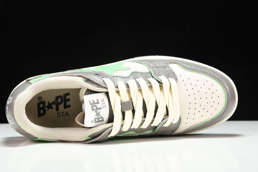 A Bathing Ape Bape SK8 Sta ‘Grey Green’ - Image 4