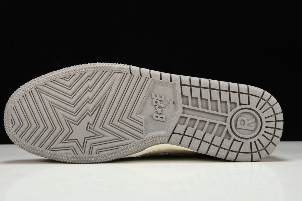 A Bathing Ape Bape SK8 Sta ‘Grey Green’ - Image 5