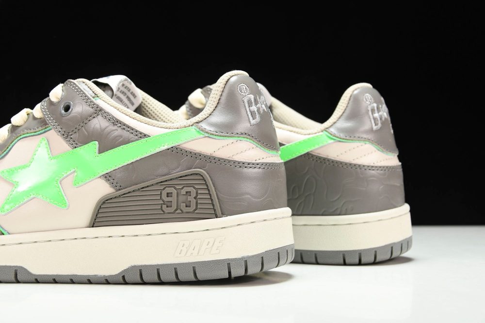A Bathing Ape Bape SK8 Sta ‘Grey Green’ - Image 8