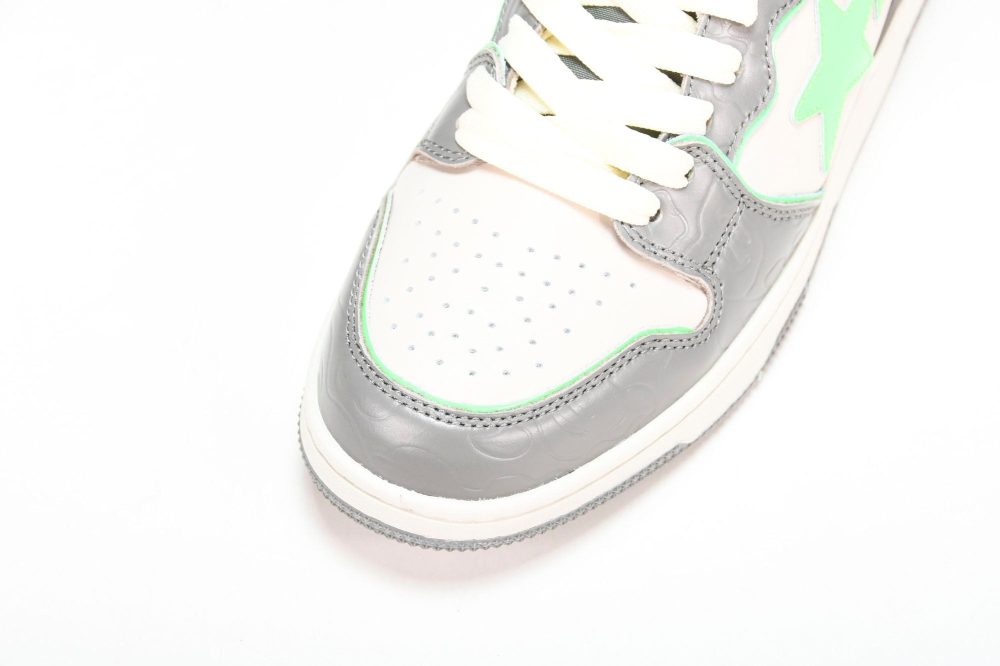 A Bathing Ape Bape SK8 Sta ‘Grey Green’ - Image 9