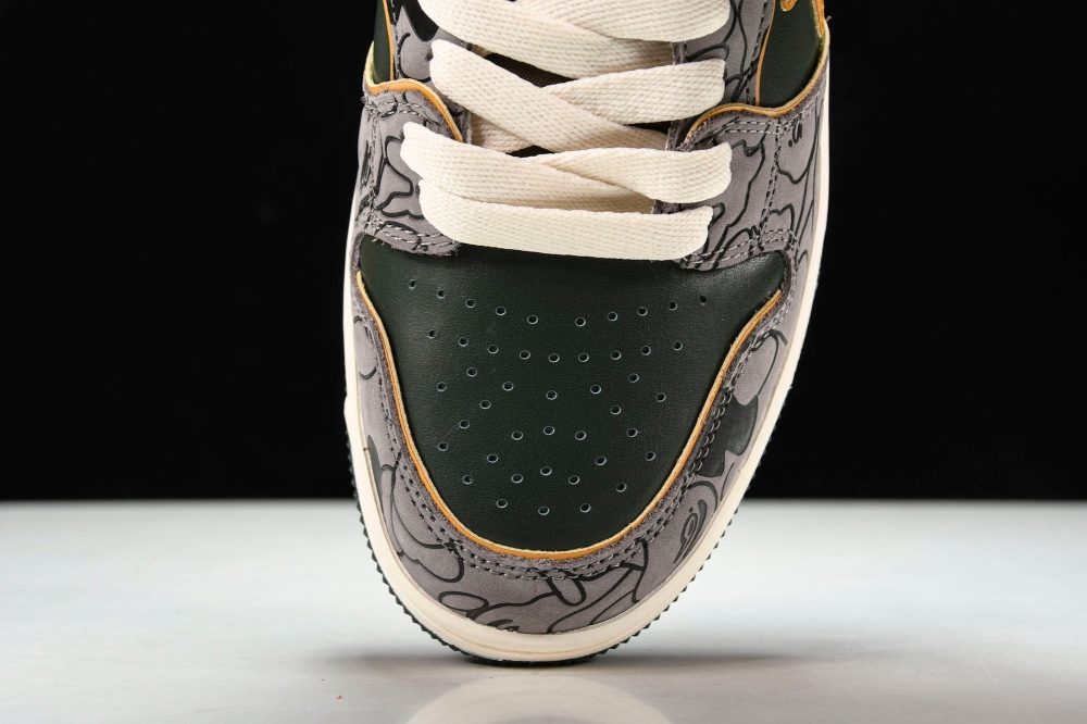A Bathing Ape Bape SK8 Sta 'Grey Mustard Yellow' - Image 6