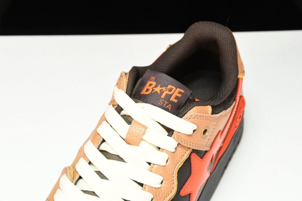 A Bathing Ape Bape SK8 Sta ‘Orange Black’ - Image 10