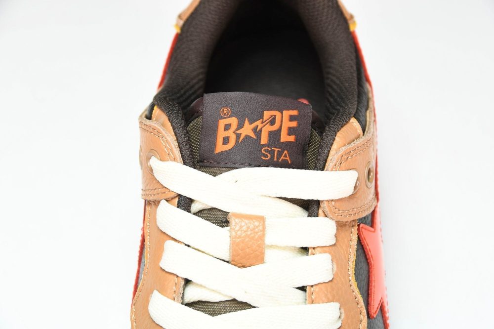 A Bathing Ape Bape SK8 Sta ‘Orange Black’ - Image 11